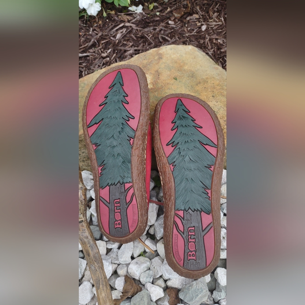 Born Red Suede Shoes size 7